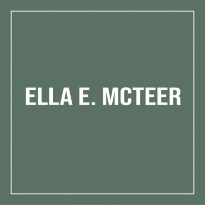Missing headstone of Ella E. McTeer, buried at the Odell Pioneeer Cemetery in Dayton, Oregon.